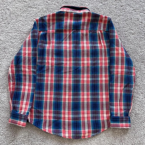Outerknown Blanket Shirt Plaid Flannel Shacket Button Up Mens Medium - Picture 2 of 14